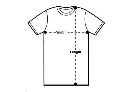 T shirt sizing chart guide