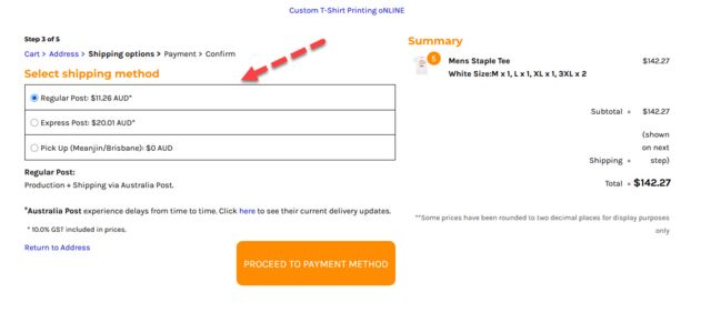 Can I get Express shipping for my t shirt order