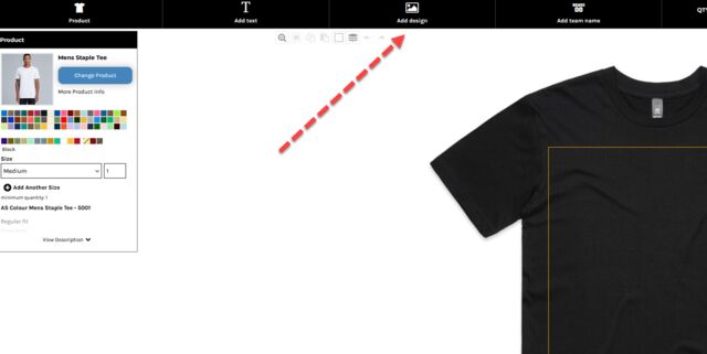 How to uoload photos for printing T shirts