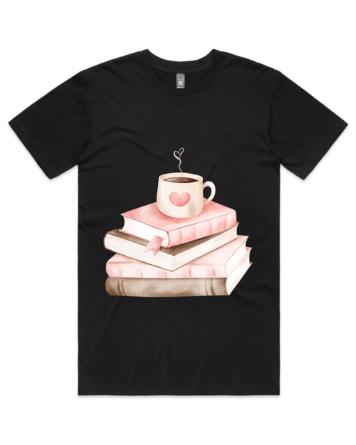 DTF printing on black AS Colour Staple Tees on front