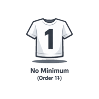 You can order just one shirt custom printed