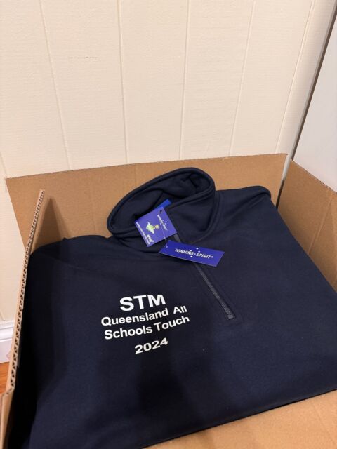 DTG prints on black hoodies on right chest