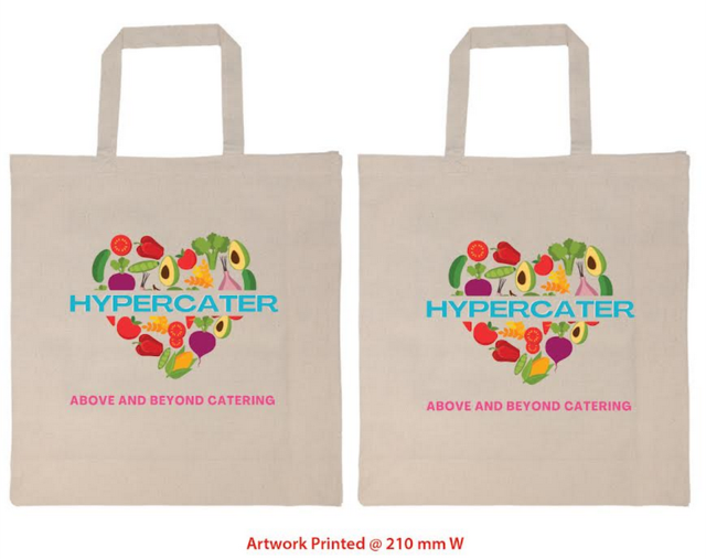 Tote bags custom printed both sides for events