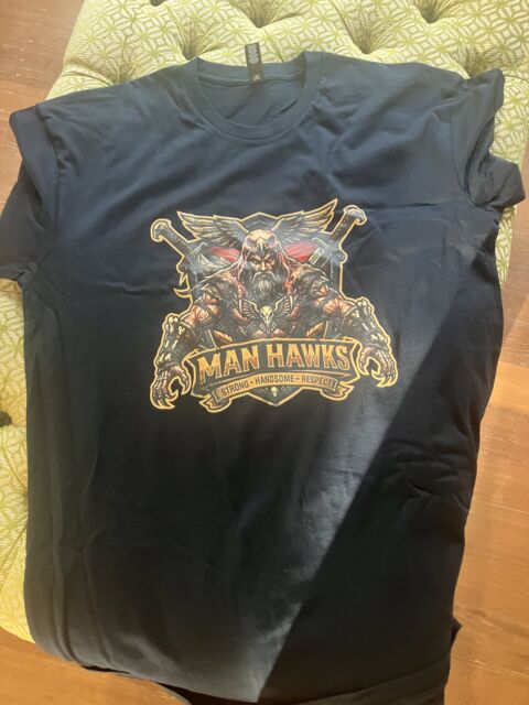 White t shirt with large front screen printed graphic design