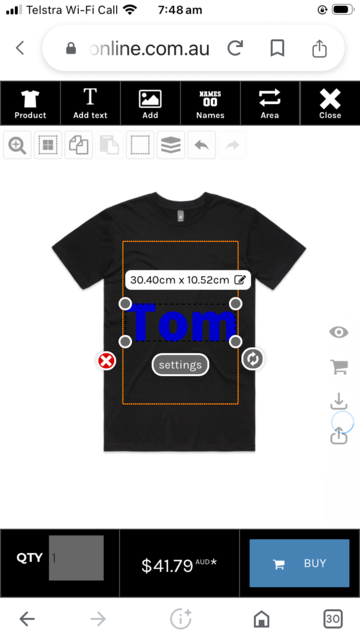 Click the setting tab to access the WYSIWYG editor