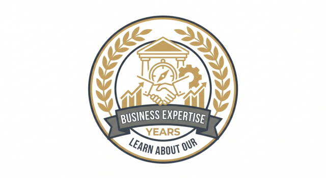 Professional authority badge highlighting 30 plus years of business expertise, including 8 years in screen printing and digital printing business.