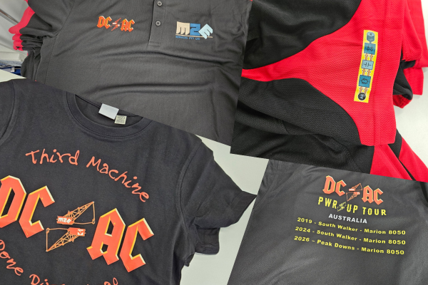Mockup of the front and back of the t shirts and polos