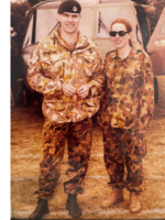 Life memories in the army that were printed on the shirts