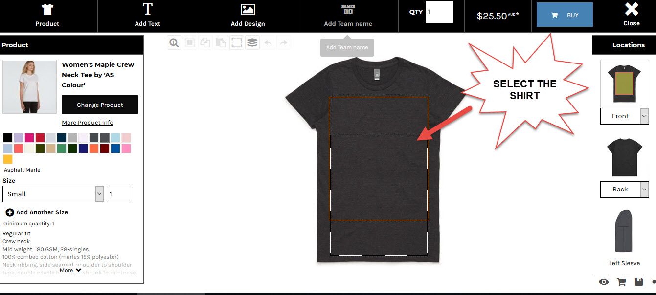 Create own t-shirts online with great colours