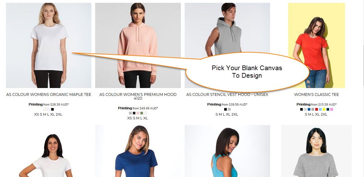 Get female Tee shirts printed in Brisbane