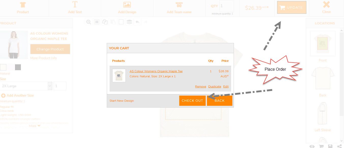 fast t-shirt printing in Australia, printd, packed and shipped to you