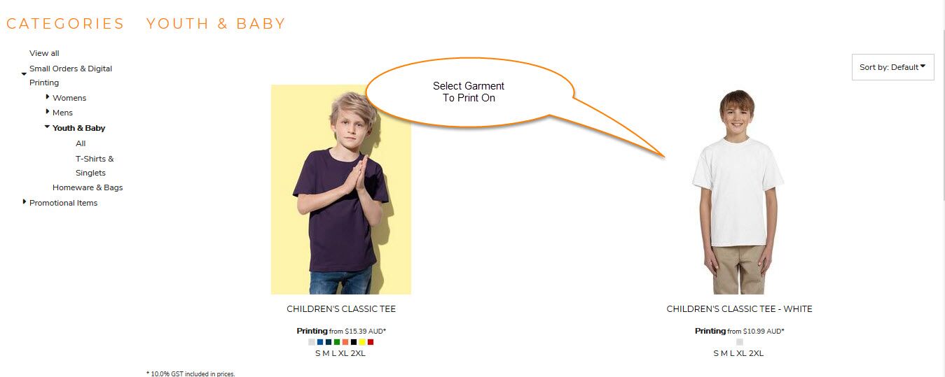 custom printed boys t shirt design