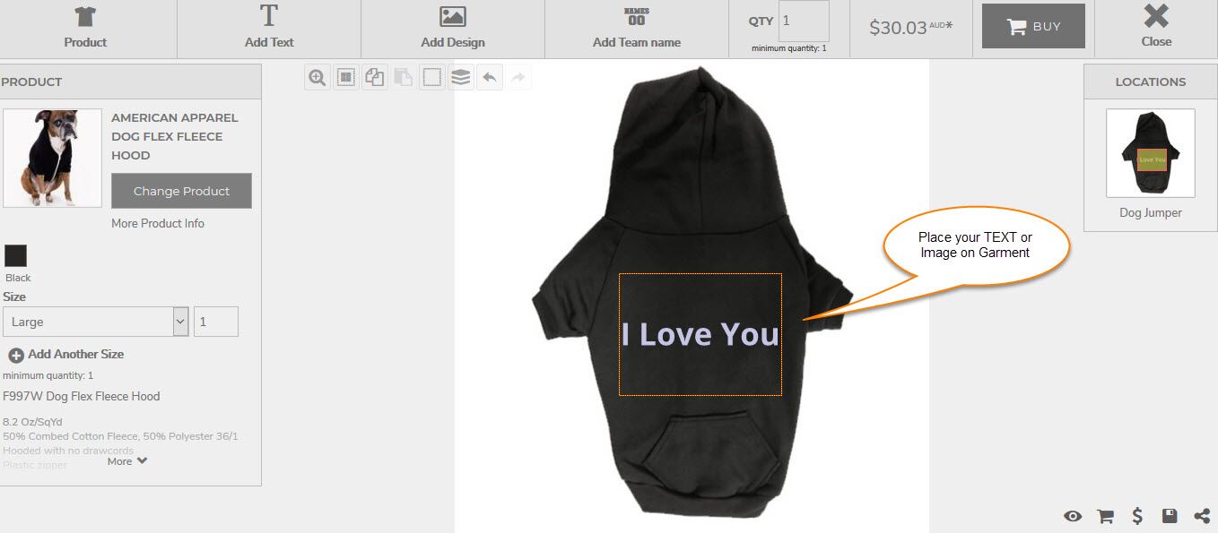 dog winter apparel printed for your pet