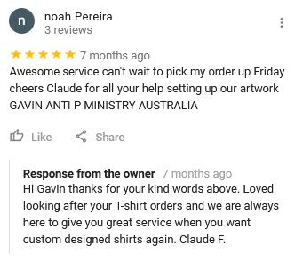 Get shirts printed fast