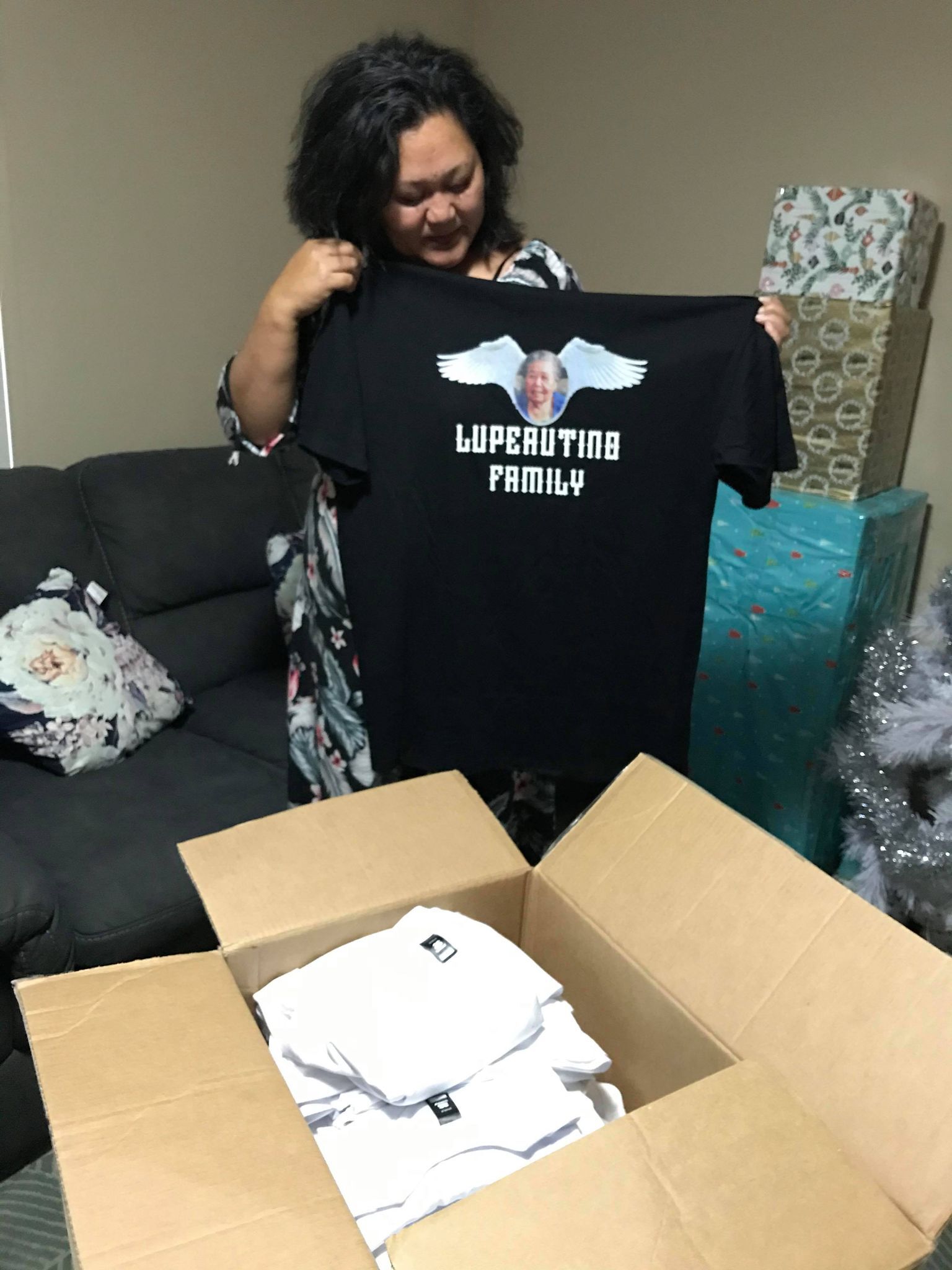 custom print funeral memorial shirts