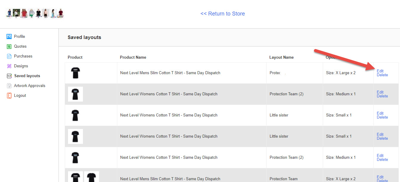 Custom shirts printed