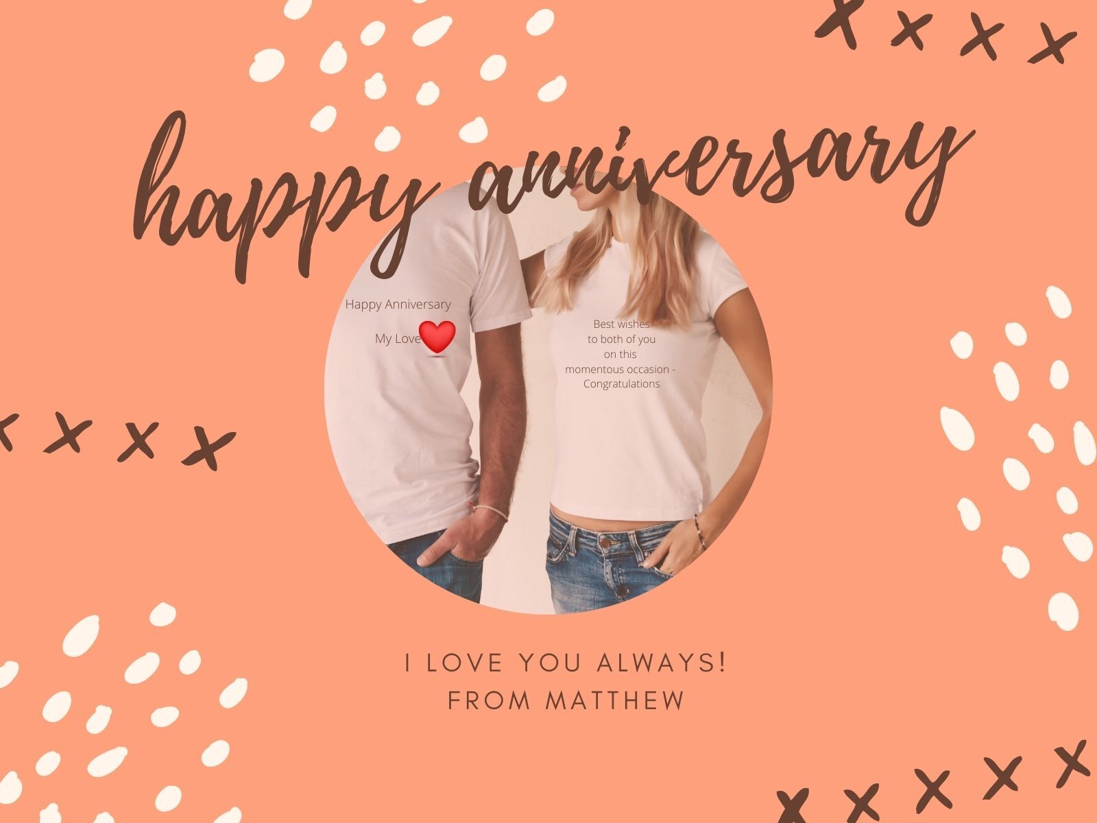 Buy your special Tee shirts online for your wedding anniversary