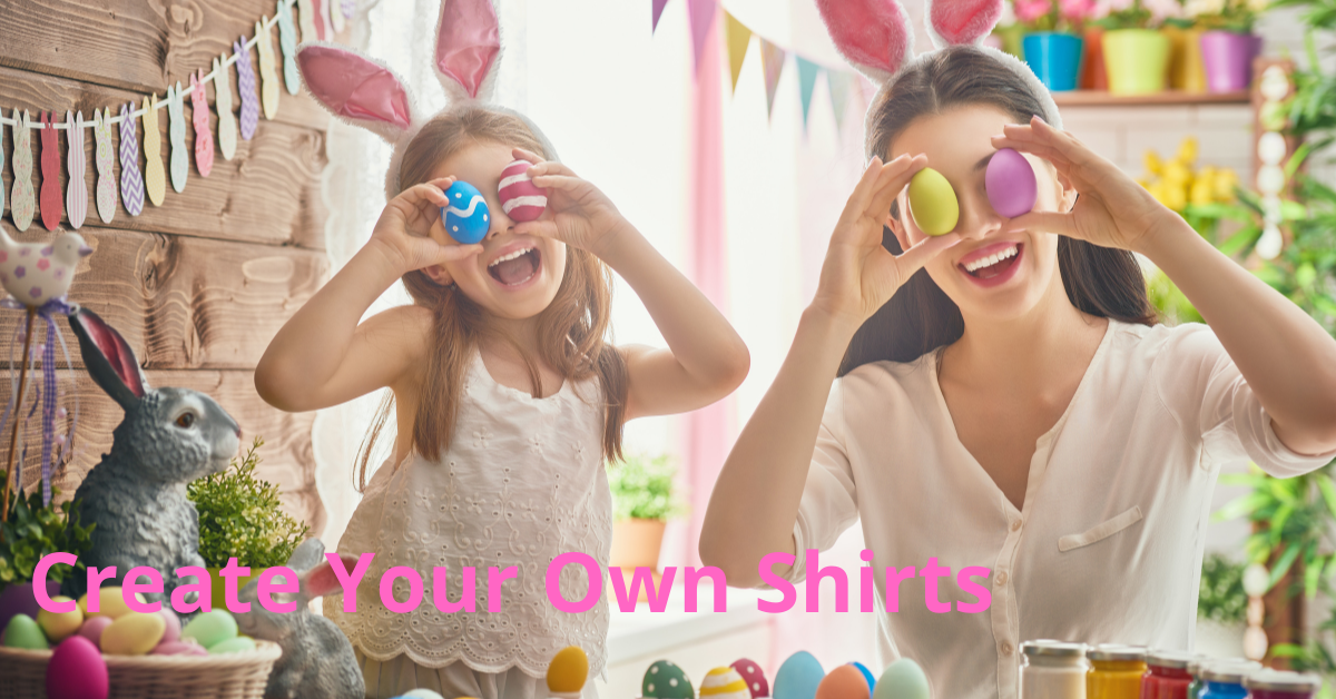 Custom printed Easter tee shirts