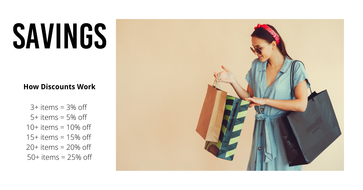 Large orders get bigger discounts