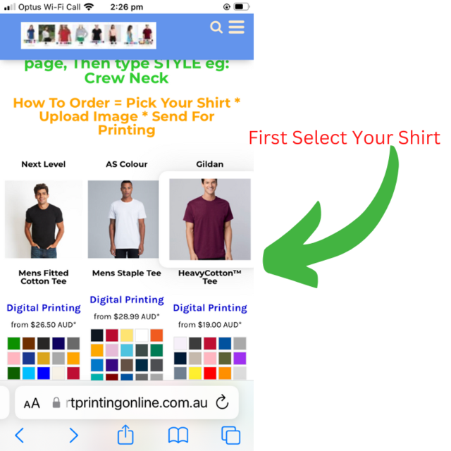 Learn how easy it is to images from your mobile phone to a design to be printed on shirts