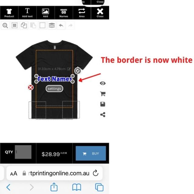 Create a border around team names to colour white