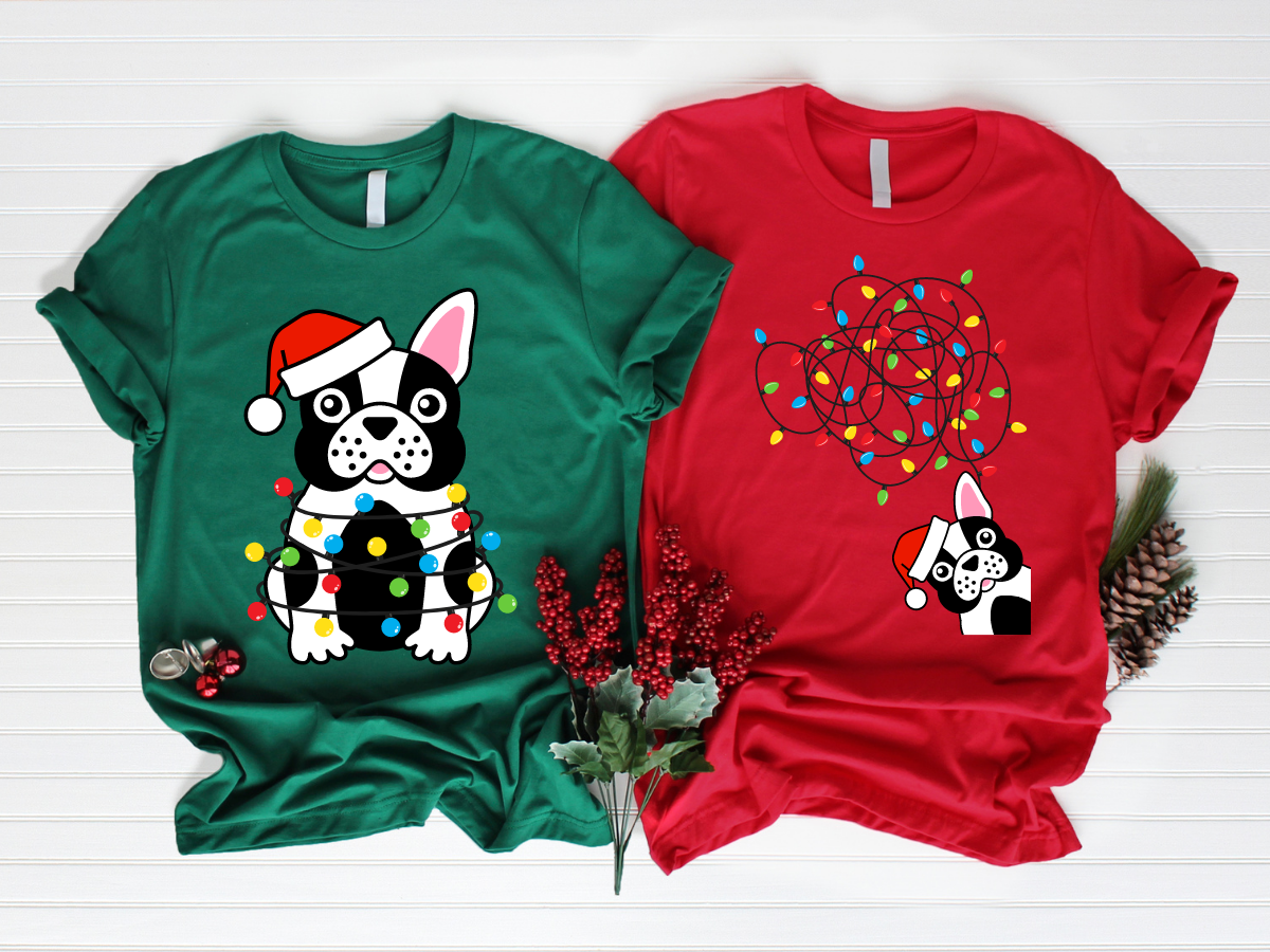 Dog Lovers Christmas Shirts Printed