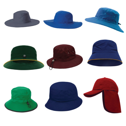 Caps or hats for school kids with school logos enbroidered