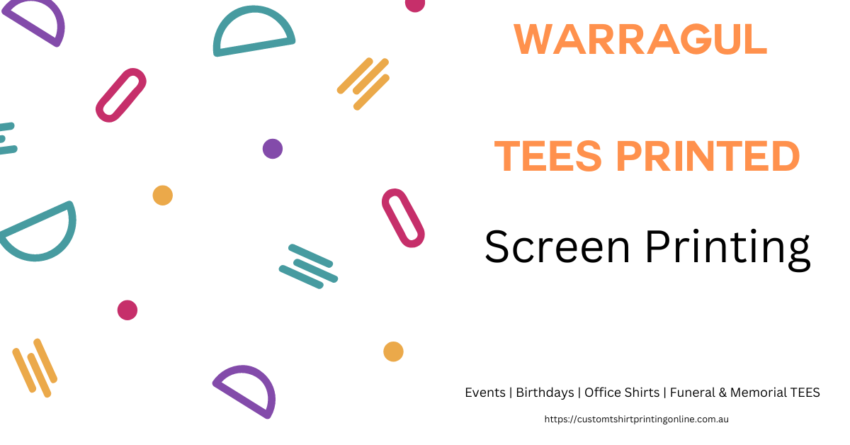 Same Day T-shirts Printed Urgently for Warragul