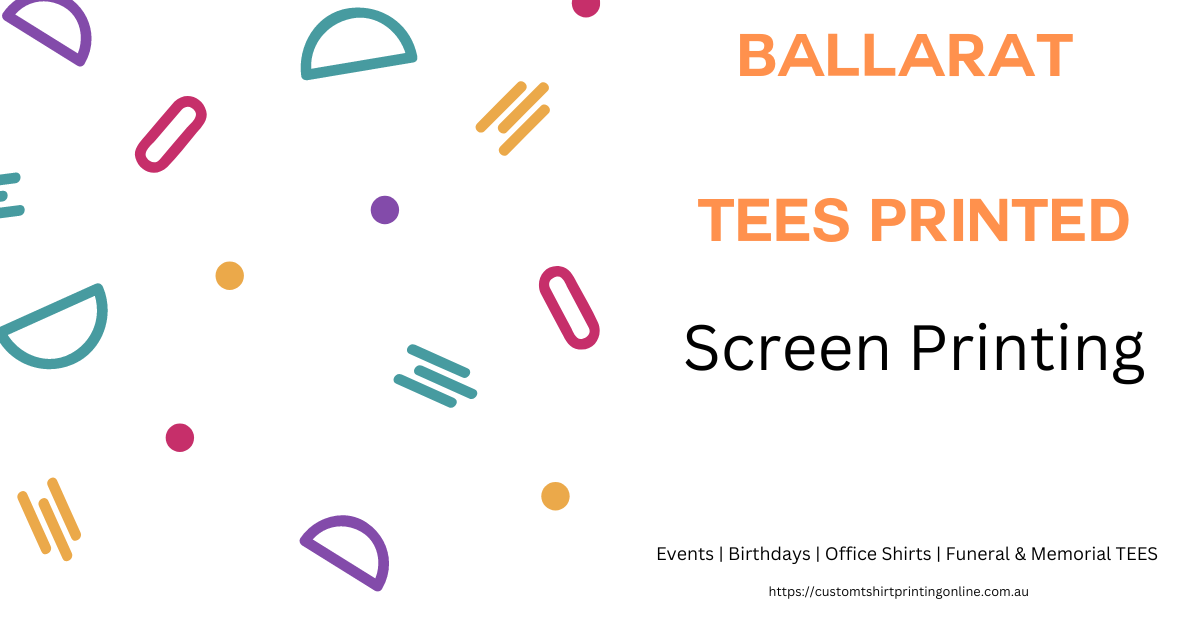 Same Day T-shirts Printed Urgently for Ballarat