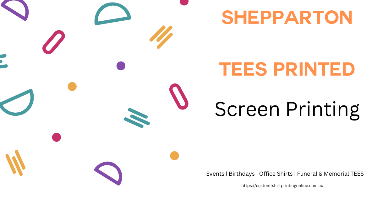 Same Day T-shirts Printed Urgently for Shepparton