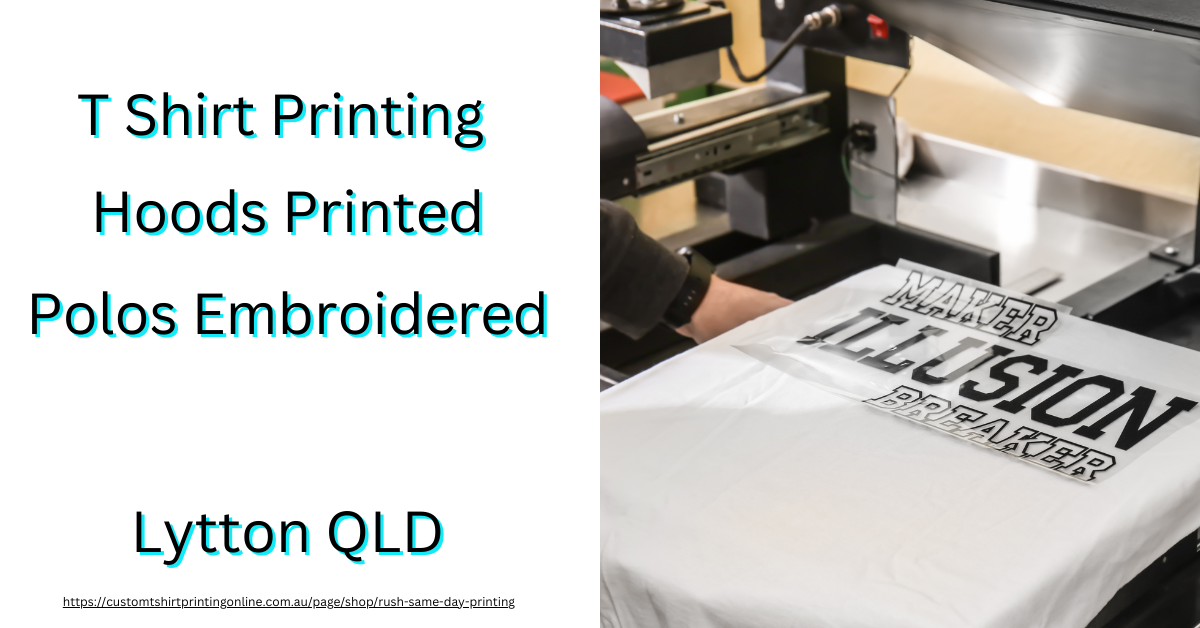 Get Tees and Jerseys Printed for schools, clubs fast in Lytton Brisbane