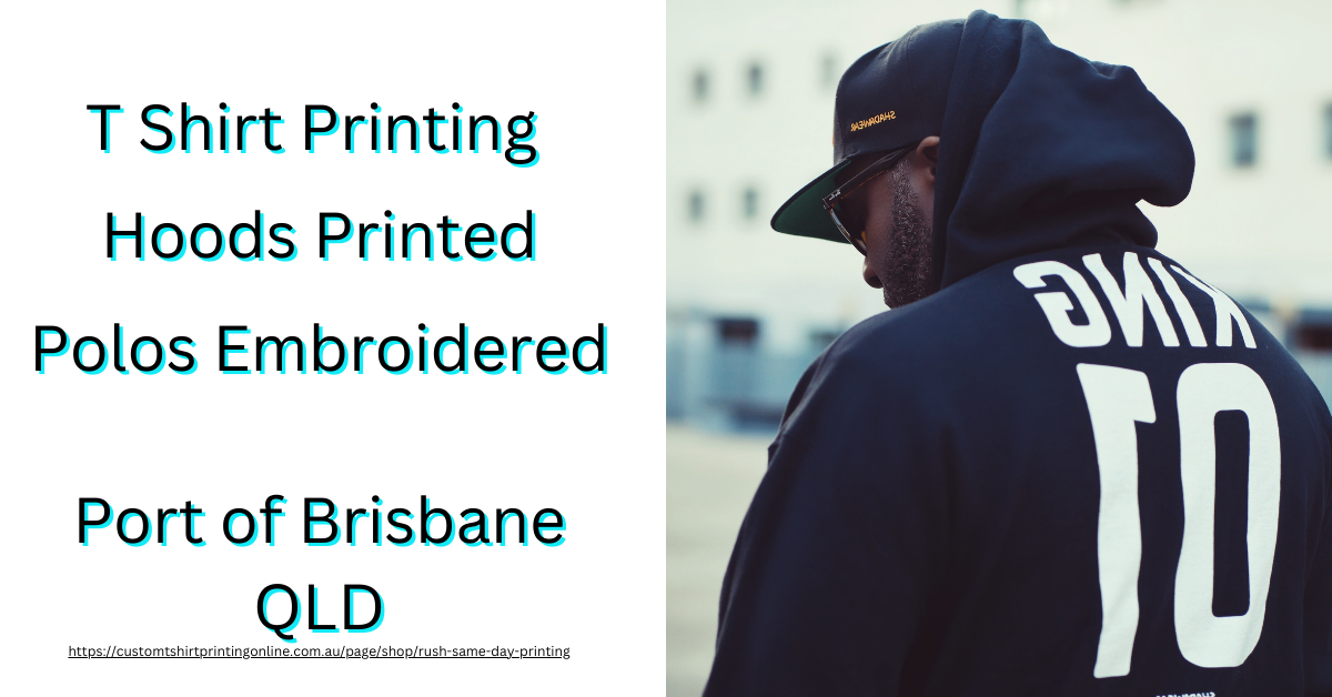 Get Tees and Jerseys Printed for schools, clubs fast in Port of Brisbane Brisbane
