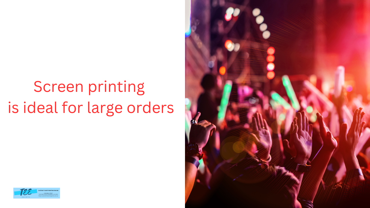 How many T shirts should I order in each size for an order in Brisbane