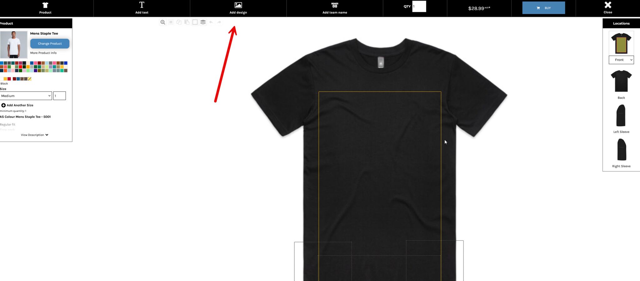 Adding photos to a shirt to print