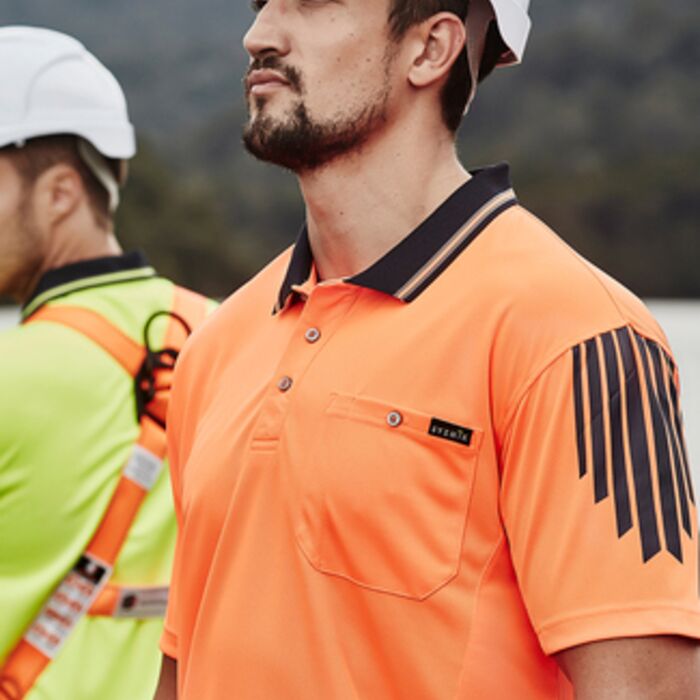 Syzmik Mens Hi Vis Flux S/S Polo Thumbnail