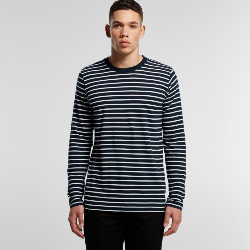 AS Colour Men's Match Long Sleeve Stripe T Shirt Thumbnail